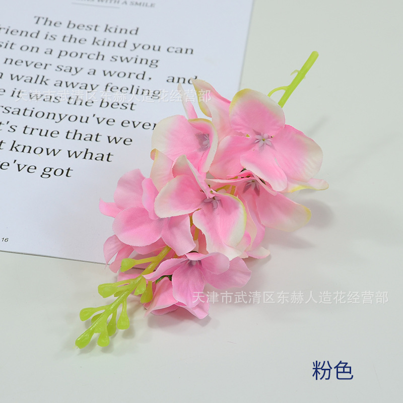 Picture of Simulated Flower Hyacinth Flower String Artificial Flower Restaurant Bar Decoration Shooting Props Scene Layout Violet Flowers