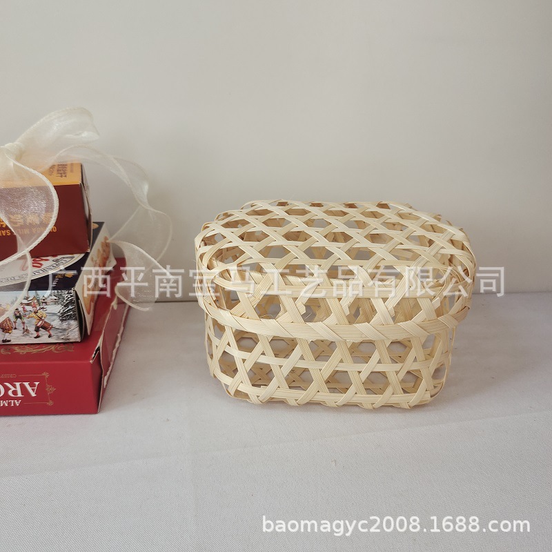 Tea Bamboo Box Festive Candy Box Accompanying Gift Bamboo Box Candy Accompanying Gift Packaging
