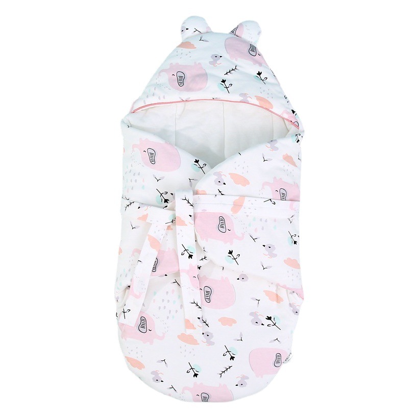 Spring and Autumn Baby Anti-Scare Swaddling Towel Newborn Baby Cotton Warm Bag Newborn Sleeping Bag Sleeping Bag