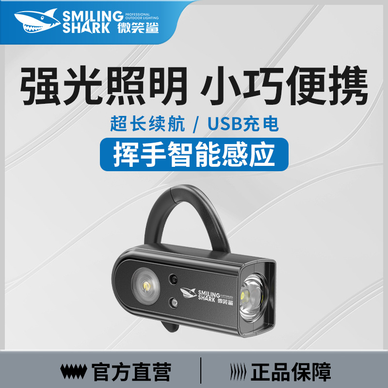 Cross-border New Outdoor Ear-hanging Induction Headlight Removable Mini Night Fishing Riding Lighting Portable Headlight
