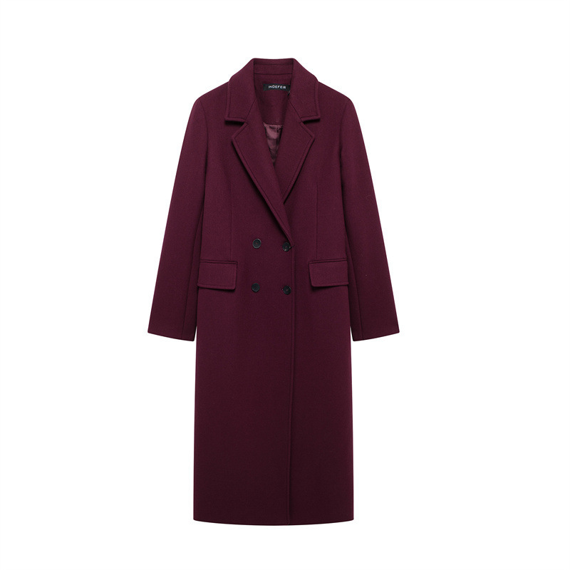SAW AliExpress independent station new European and American style women's temperament lapel pocket coat coat 9231756