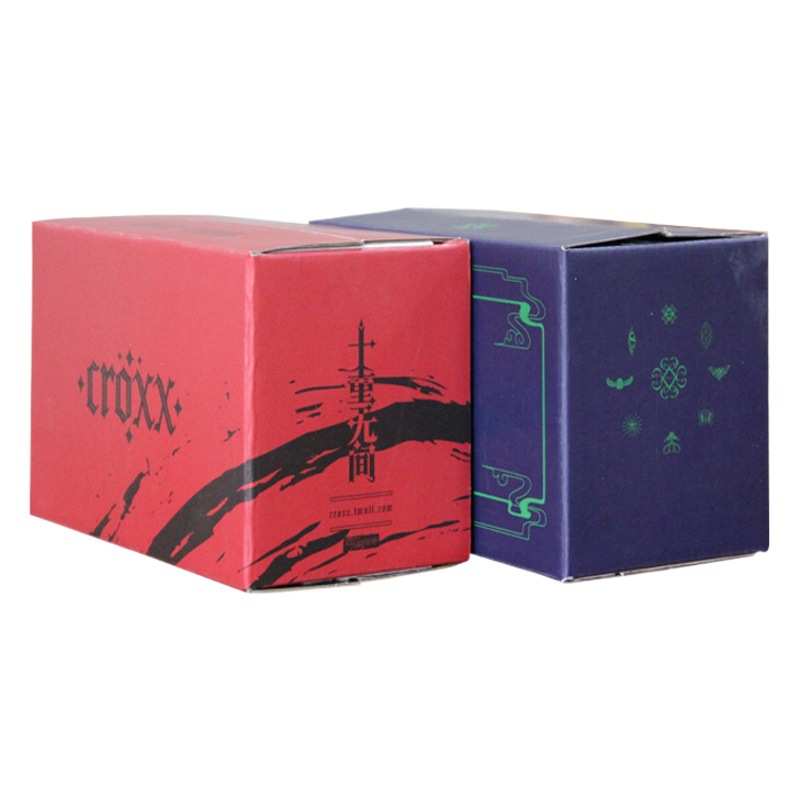 Factory wholesale hand tear zipper carton boutique color box self-sealing easy tear free tape e-commerce cosmetics carton