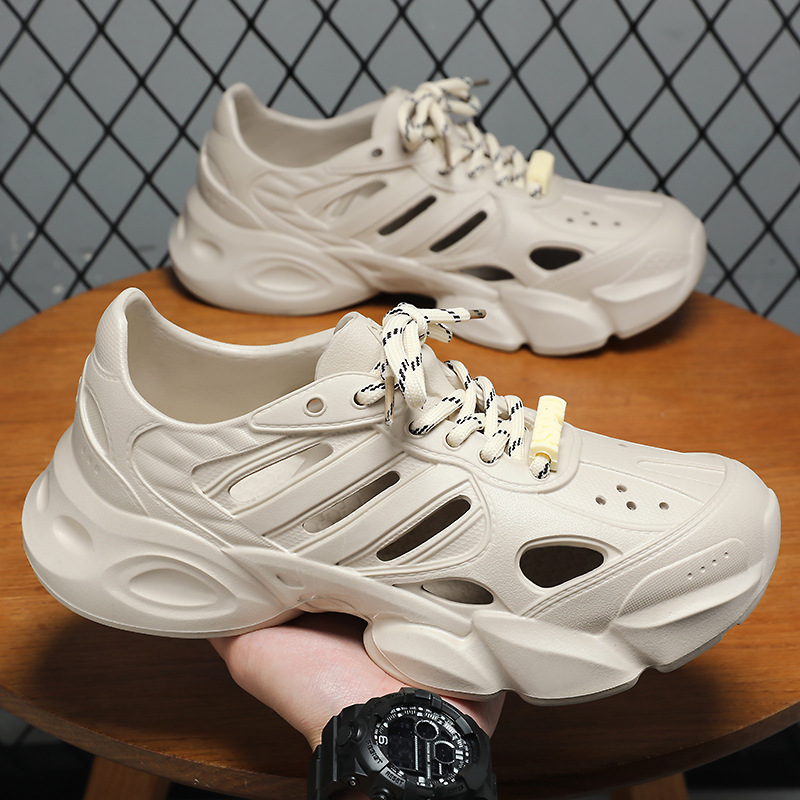 Sandals Men's Summer EVA Men's Shoes New Breathable Hole Shoes Outdoor Wading Shoes Men's Lightweight Wear-resistant Single-layer Shoes