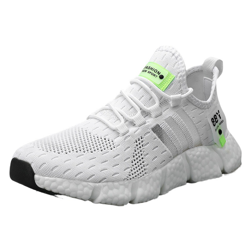 Popcorn Men's Shoes, Summer Breathable Trendy Shoes, Lightweight Running Shoes, Casual Mesh Shoes for Men, Wholesale Casual Versatile Shoes