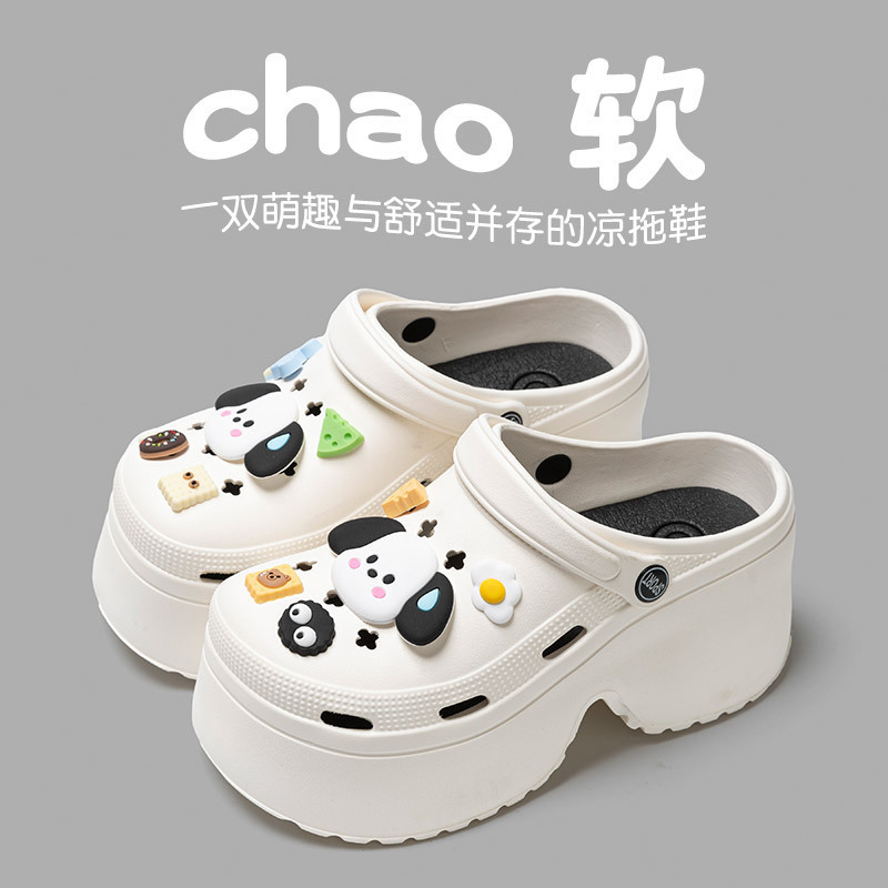 Thick-soled Croc Shoes Women's Outerwear Slippers Women's Summer Home Shoes Female Couples EVA Slippers Sandals Women's Shoes Wholesale