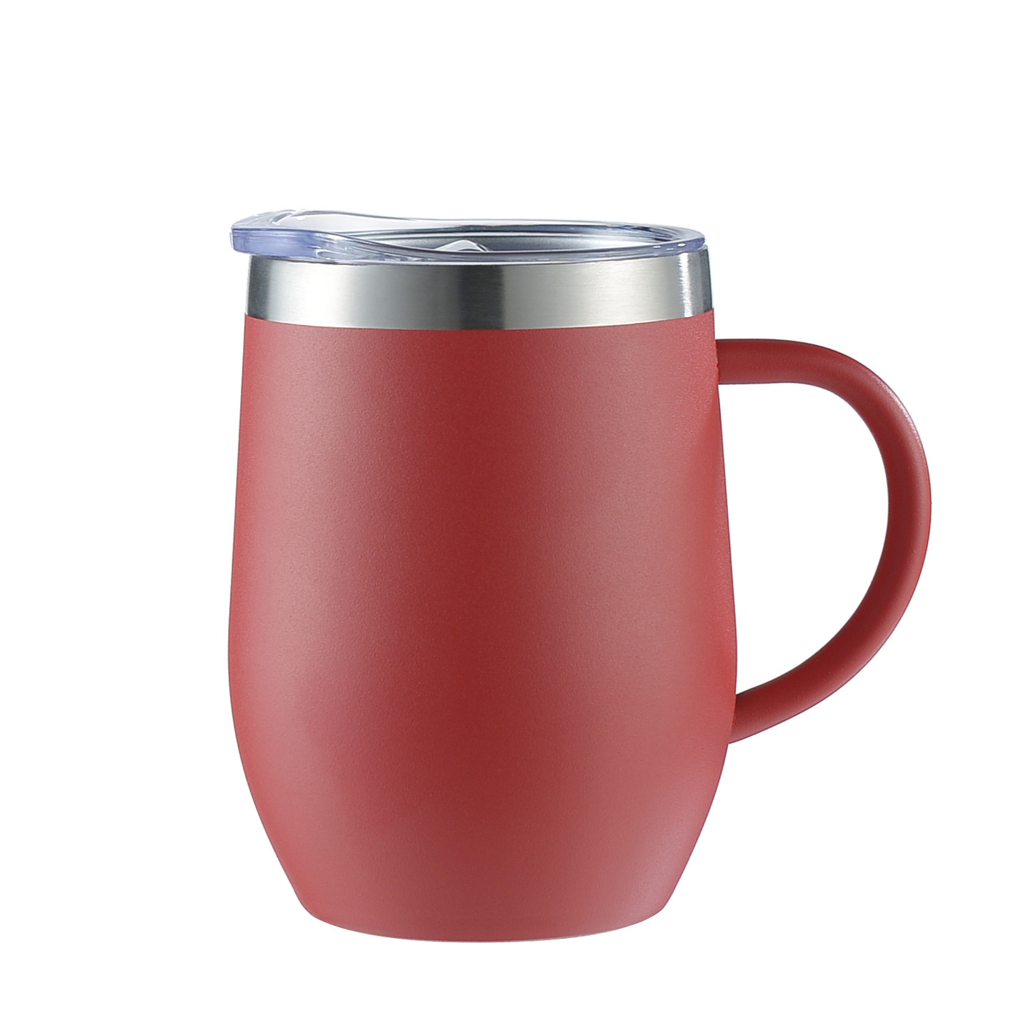 Picture of Cross-border Amazon swig eggshell cup U-shaped egg cup 304 stainless steel double layer 12oz in stock handle red wine cup