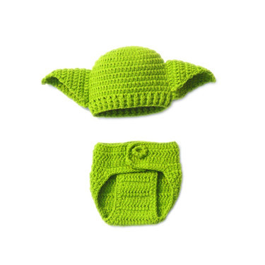 Picture of Star Wars Wisdom Old Man Master Yoda Baby Hand Woven Photo Suit Newborn One Hundred Days Photo Suit