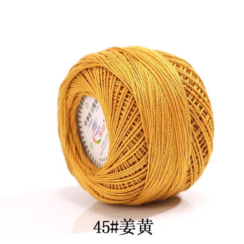 Picture of Red bean No. 3 lace cotton thread manufacturers wholesale and retail spring and summer hand-woven wool lace cotton diy