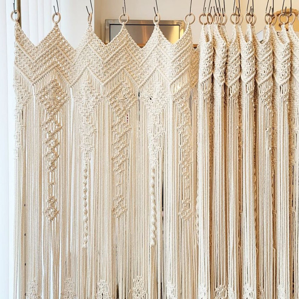 Nordic-style hand-woven door curtain tapestry homestay home ins soft tapestry Bohemian partition curtain foreign trade supply