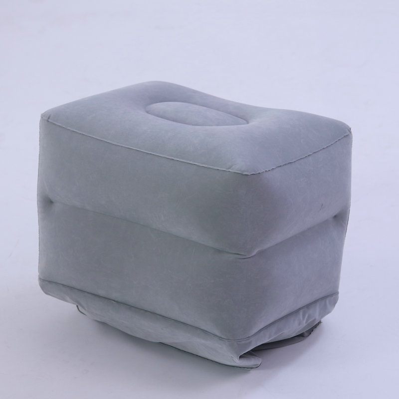 Picture of Factory in stock Inflatable Mat Foot Pad Inflatable Stool Footstool Travel Air Cushion Three-Layer Flocking Foot Pad Adjustable Foot Stool