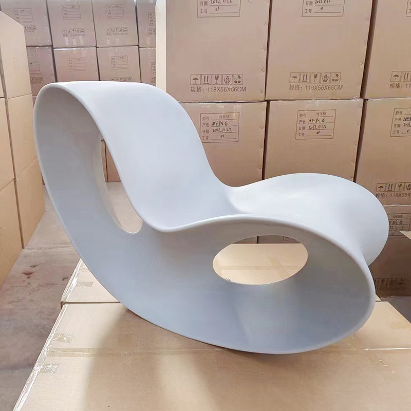 Picture of Living Room Rocking Chair for Home Use in Small Apartments, Leisure Butterfly-Shaped Lazy Chair, Single Modern Recliner with Creative Design