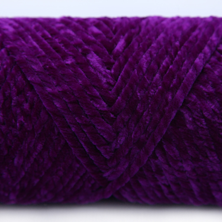 Picture of 3 Strands of Chenille Velvet Yarn for Crocheting Shoes, Thick Yarn for Autumn and Winter DIY Handmade Knitting, Scarf Yarn, Pure Handmade Knitting