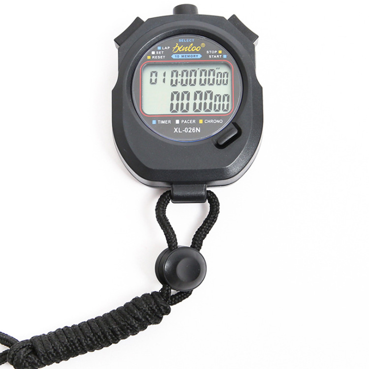 Picture of Double Row 10 channels waterproof non-slip multifunctional electronic stopwatch large digital display referee timer XL-026N