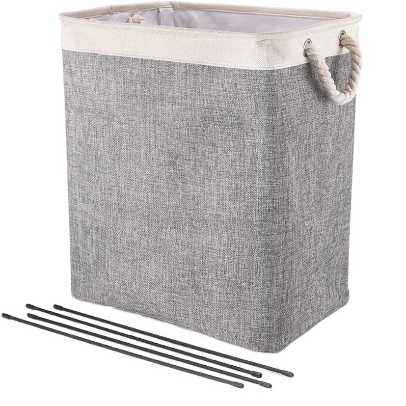 Amazon Dirty Clothes Basket Foldable Fabric Laundry Basket Clothes Storage Basket Dirty Clothes Basket Storage Barrel Cotton Linen Laundry Basket