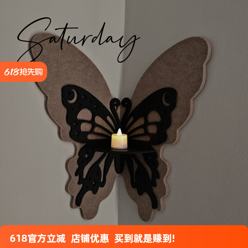 Felt Butterfly Wall Sticker Display Board French Background Photo Wall Cork Board Message Board Cultural Wall Background Board Decoration