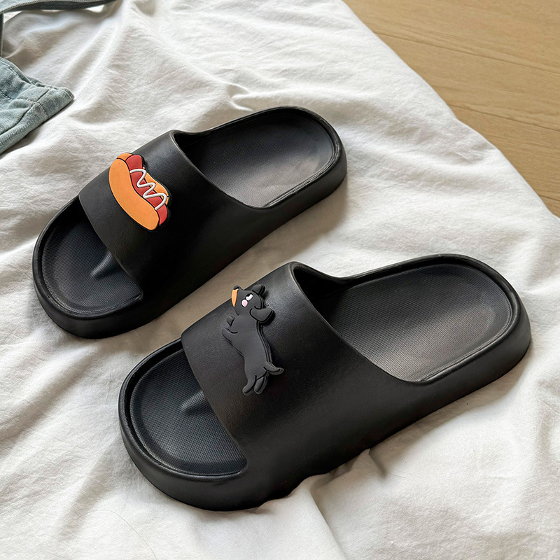 Sausage Dog Slippers for Women, Summer Outdoor Slide Sandals, New Eva Slippers with Soft Soles for Women, Home Sandals, Men's Sandals