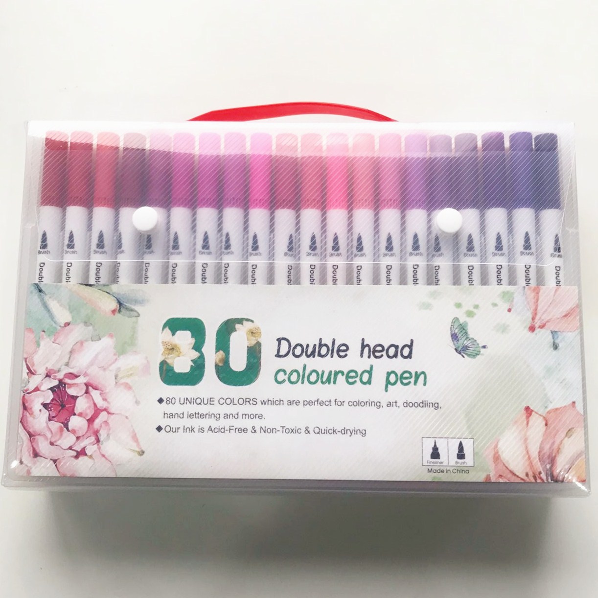 Picture of Amazon Double-Headed Hook Pen Color Marker Pen Soft-Head Watercolor Pen Art Supplies Children's Gift Painting Set