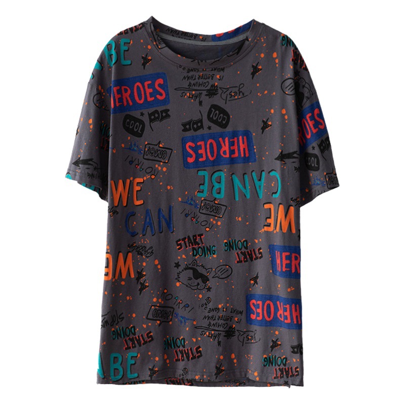 Picture of Short-sleeved T-shirt Women's Clothing 2023 Summer New Loose Fashion Western Style Pure Cotton Design European Style Clothes Top