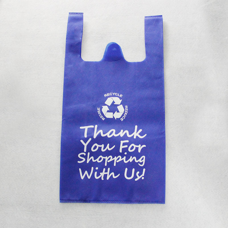 Non-woven vest bag portable color non-woven bag supermarket shopping bag vest bag thank you bag