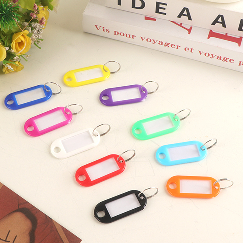 Picture of Plastic Key Tag Markable Number Plate Classification Management Mark School Hotel Advertising Keychain