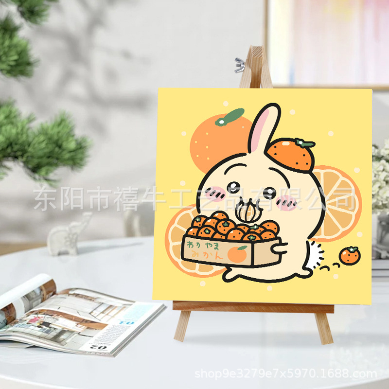 Picture of Jiyikawa Digital Oil Painting DIY Flower Hand-Filled Oil Painting Healing Decompression Plant Flower Landscape Painting
