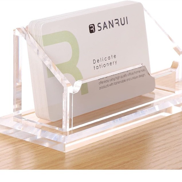 Cross-border acrylic multi-layer business card storage box creative business card holder Office business card holder