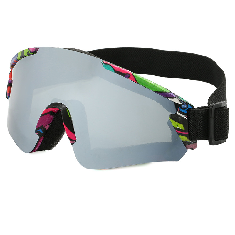 Picture of Men's and women's mountaineering ski goggles outdoor sports wind and sand ski glasses cross-border new colorful riding goggles