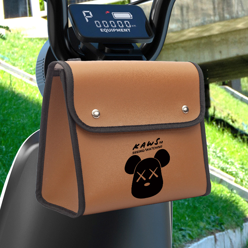 Picture of Electric Car Hanging Bag Front Rainproof Hanging Bag Bicycle Storage Bag Large Capacity Charger Storage Bag