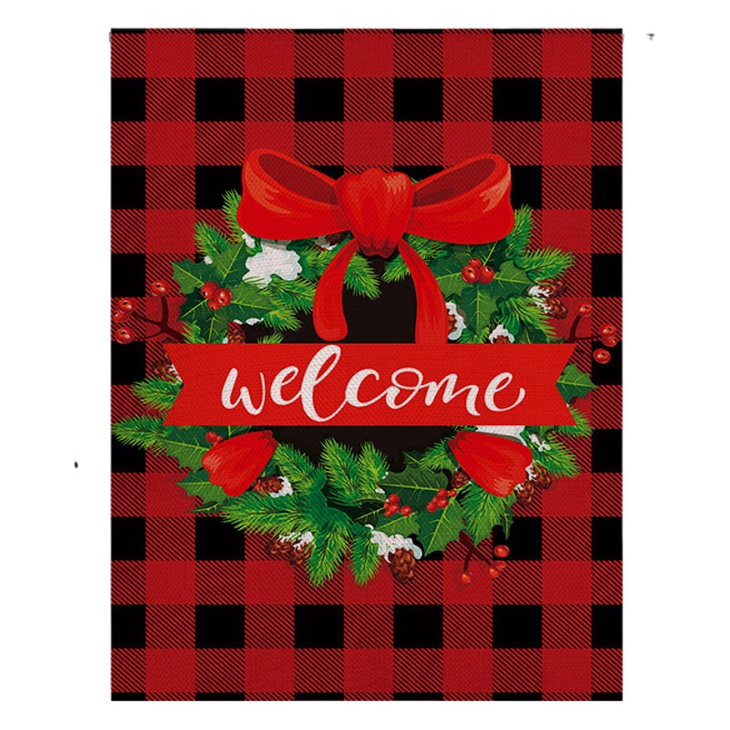 2022 outdoor decoration garden flag Thanksgiving linen 4532 yard flag Christmas decoration double-sided printing flag