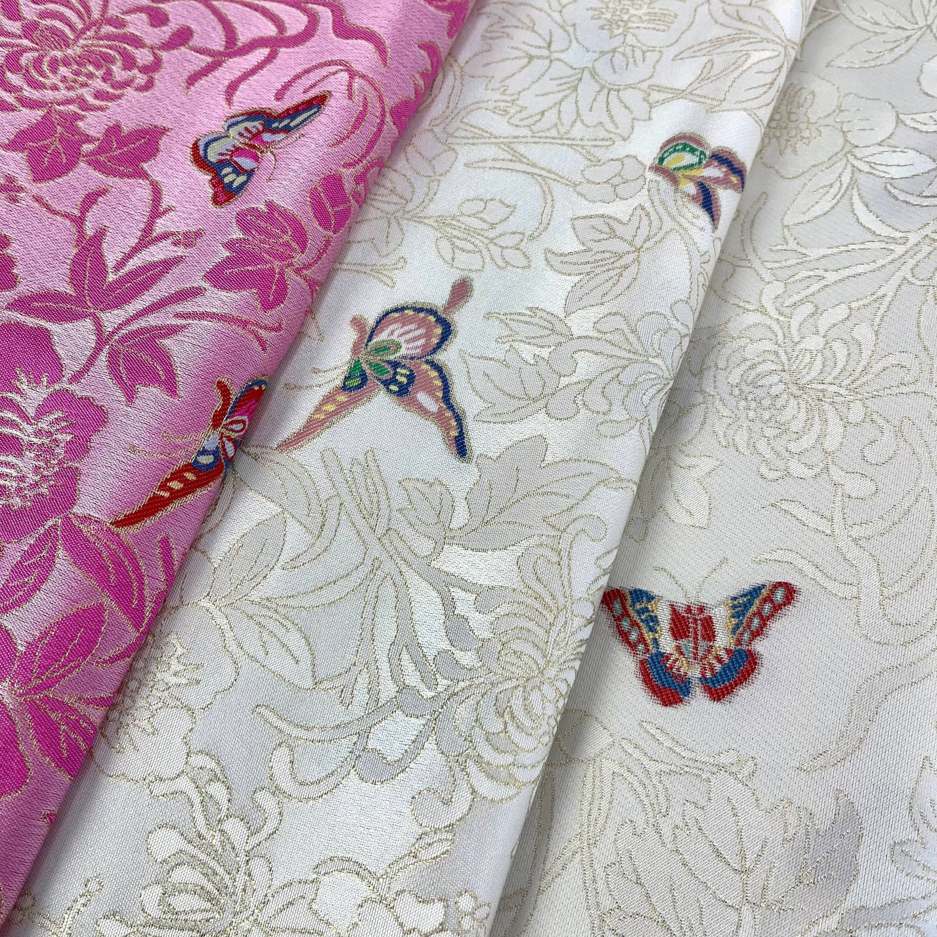 Factory Outlet Guofeng New Chinese Style Butterfly Dancing Jacquard Fabric Women's dress Fashion Cheongsam Bag Noodles
