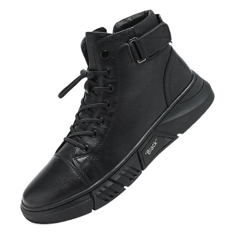 Picture of 2023 Cross-border Explosions plus size Fashion Martin Boots Men's British Men's Boots fleece-lined Warm High-top Men's Casual Leather Boots