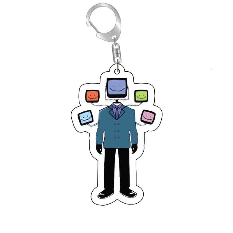 Picture of Cross-border new toilet man keychain skibidi toilet monitor Man TV man creative killer pendant batch