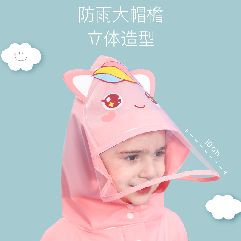 Picture of Children's Raincoat Girls Boys Baby Raincoat Girls Rainproof Clothing Kindergarten Poncho 5 Kidsren 4 Years Old