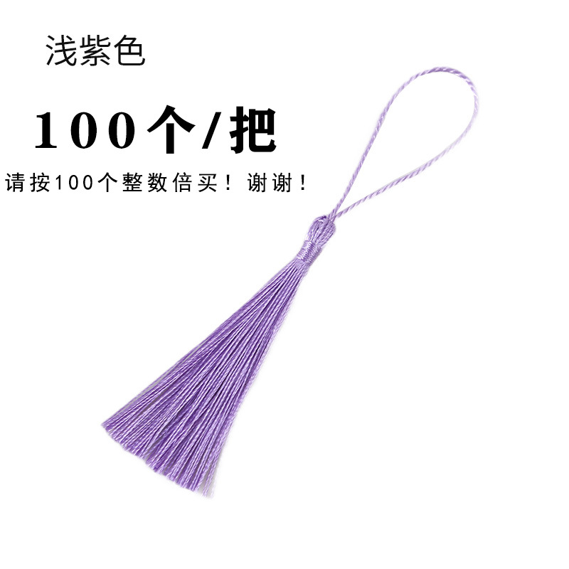 Picture of Small Tassel Tassel Wholesale Big Red Wedding Candy Box Bookmark Tassel Hanging Tassel Small Tassel Tassel Mop Spike 60 Silk