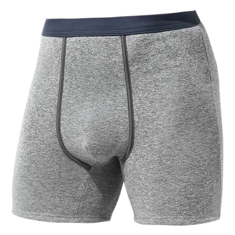 Men's Warm Underwear Men's fleece-lined Thickened Anti-wear Leg Lined Boxer Pants Autumn and Winter Middle-aged and Elderly Boxer Pants Head