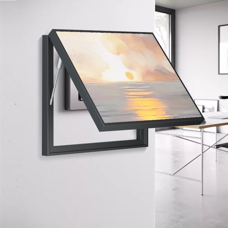 Nordic wind distribution box decorative painting modern abstract meter box decoration shelter restaurant switch box weak box hanging painting