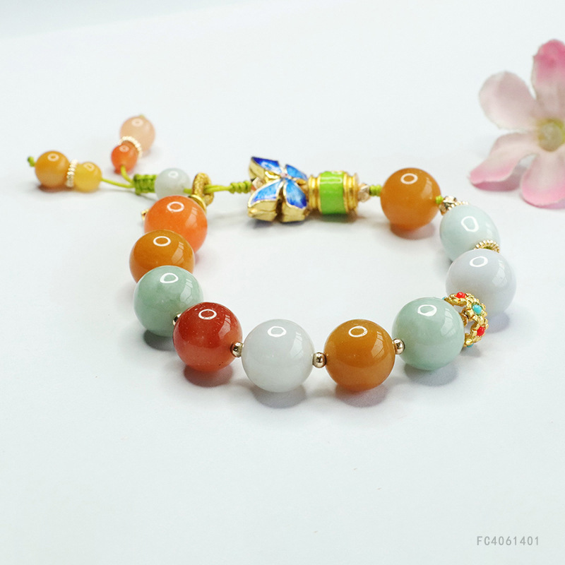 Picture of Juyu Natural A Jade Bracelet Colorful Jade Bracelet Live Welfare Wholesale FC4061401