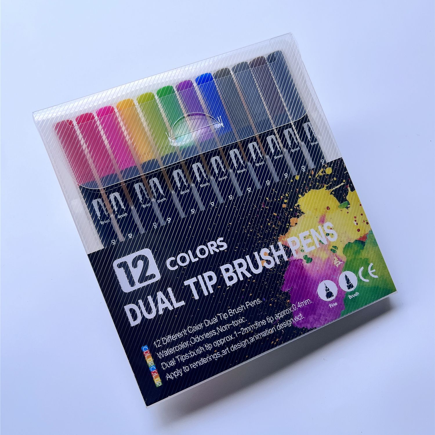 Picture of Amazon Double-Headed Hook Pen Color Marker Pen Soft-Head Watercolor Pen Art Supplies Children's Gift Painting Set