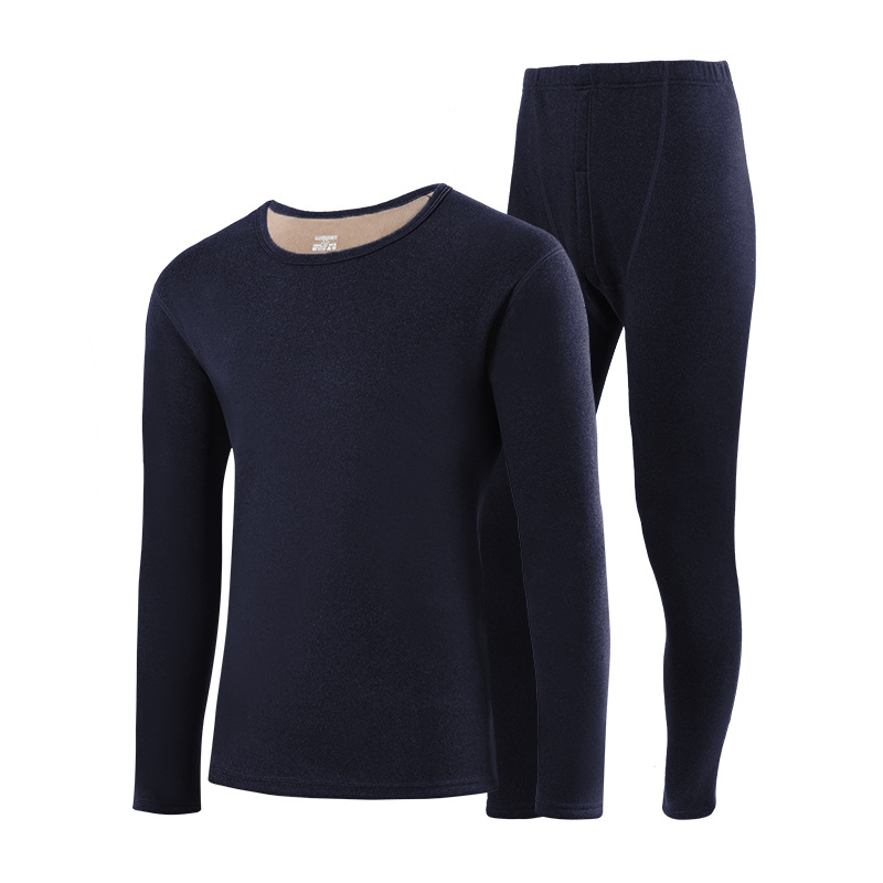 Picture of 2025 Autumn and Winter New Camel Hair Thermal Underwear Men's Velvet Thickened Autumn Clothes Autumn Pants Women's Warm Suit Wholesale