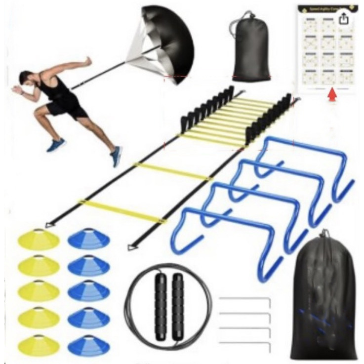 Football Training Equipment suit Agility Ladder suit Logo Disc Logo Bucket Equipment Indoor Campus Basketball