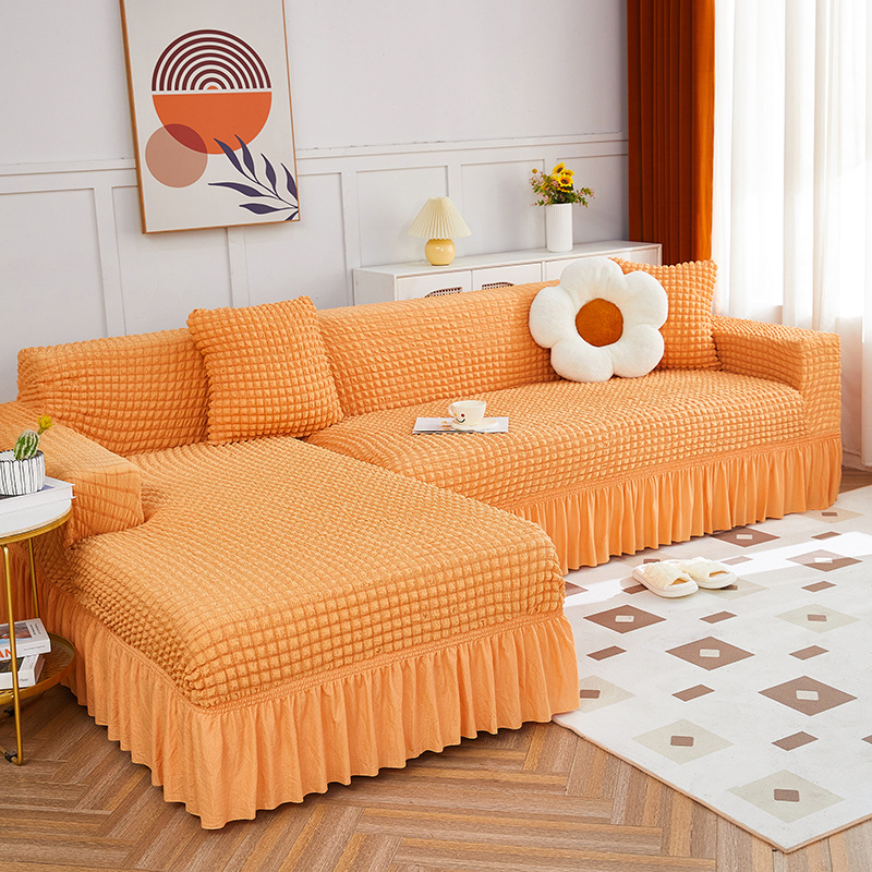 Picture of Thickened stretch seersucker lace sofa cover cover for imperial concubine single double combination sofa cover all-inclusive non-slip