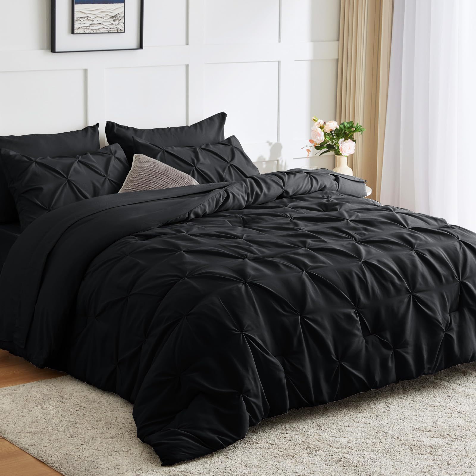 Double Bed Quilt Cover Bed Bag Large Quilt Pleated Full Set Bedding suit Bed Sheet Bed Cover Pillowcase