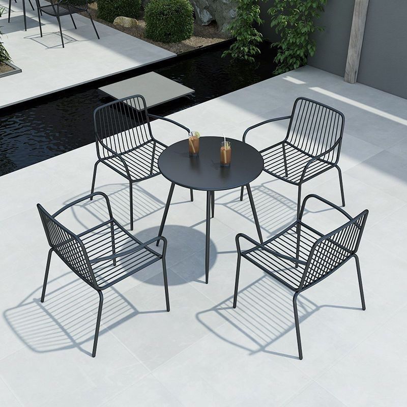 Wrought iron outdoor tables and chairs, courtyards, outdoor camping tables and chairs, cafes, Li Tan milk tea shops, balconies, open-air gardens, tables and chairs