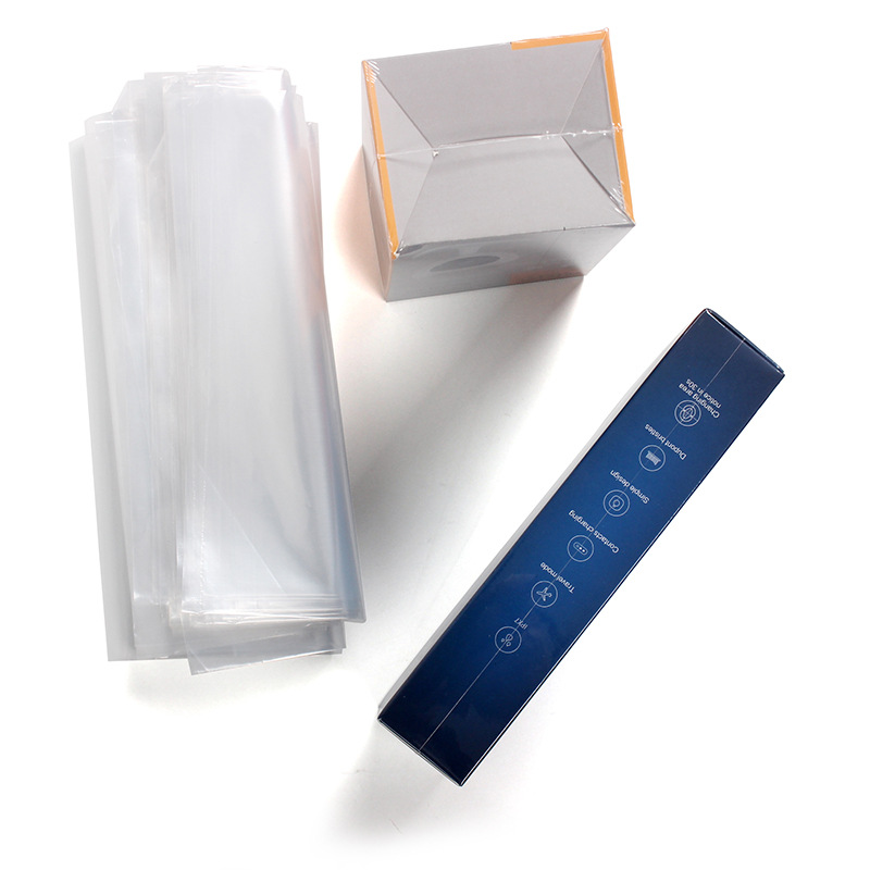 Dongguan Wholesale Pof Cross-Linked Film Can Be Easily Torn Line Low Temperature High Shrink Film Data Cable Box Pof Folded Plastic Sealing Film