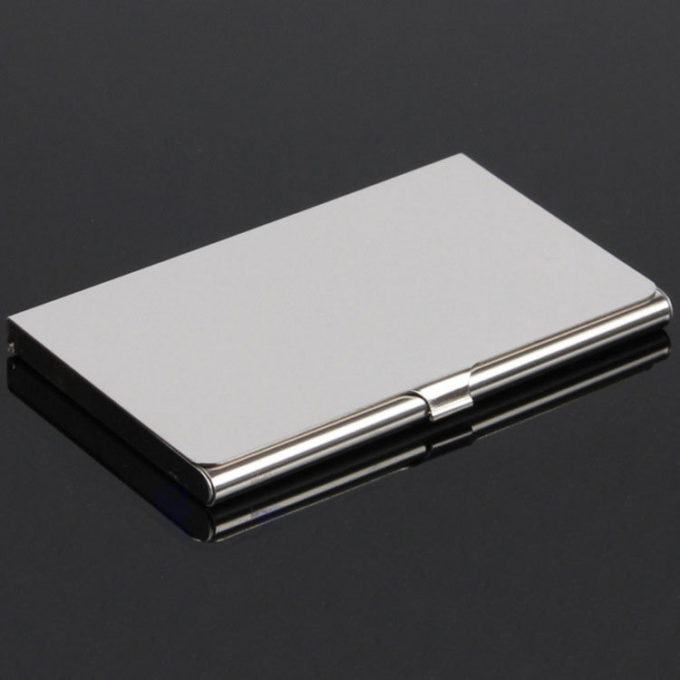 in stock cross-border 430 stainless steel metal business card case business advertising gift business card holder manufacturers storage card box