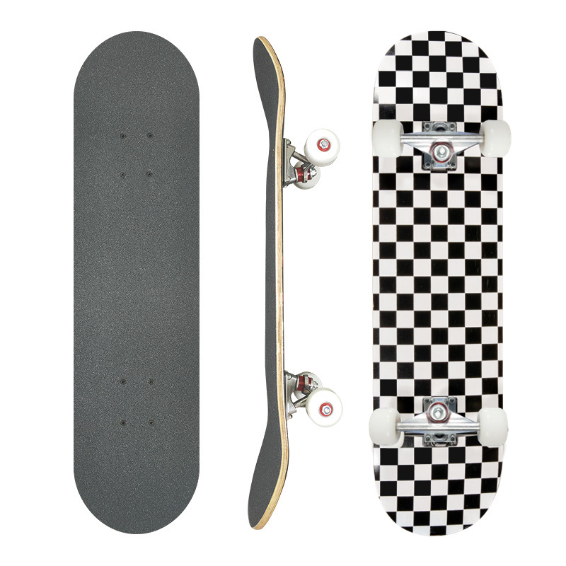 Picture of 31 inch skateboard professional adult street maple four-wheel beginner children double rocker concave skateboard