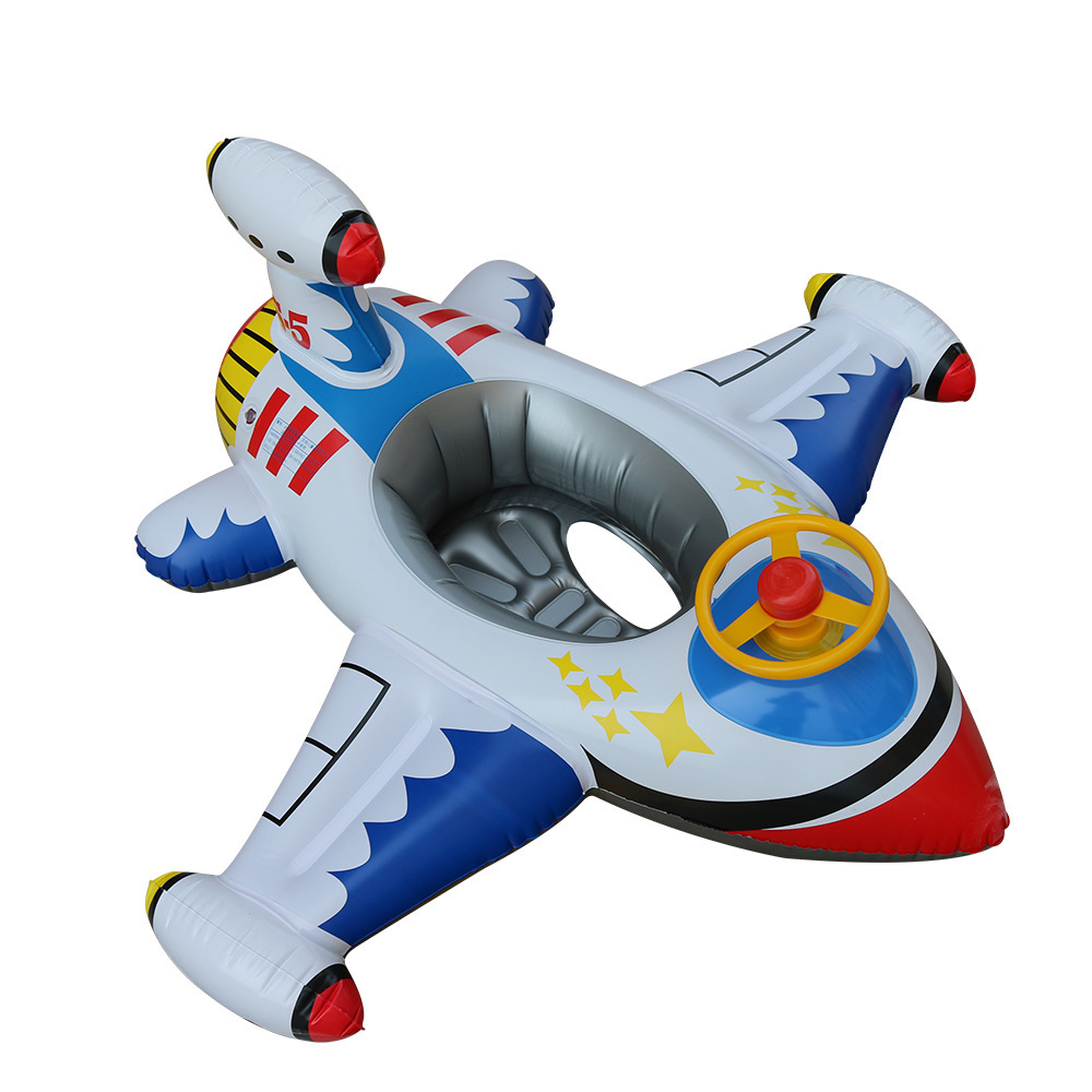 Picture of Children's swimming ring armpit ring seat ring 1-6 years old children's aircraft steering wheel inflatable Mount baby 2 boys and girls