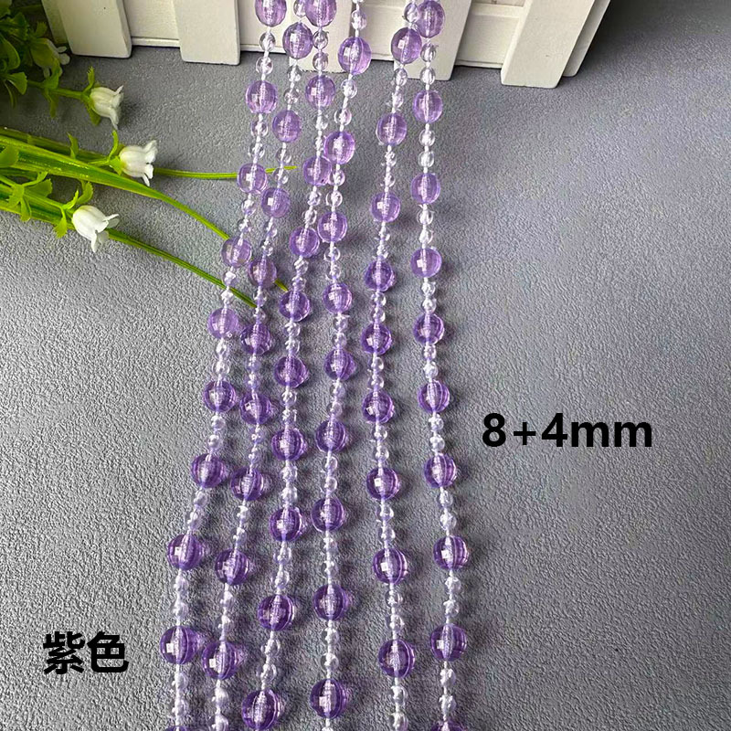 Picture of Acrylic bead curtain line curtain wedding road lead crystal string wedding scene stage ceiling decoration diy door curtain partition