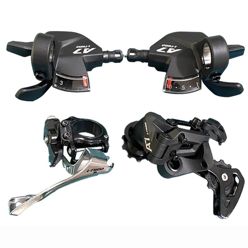 Picture of Ltwoo A7 Mountain Bike Transmission 1/3X10 Speed Window Version Thumb Shift Front Shift Long Legs and Rear Shift