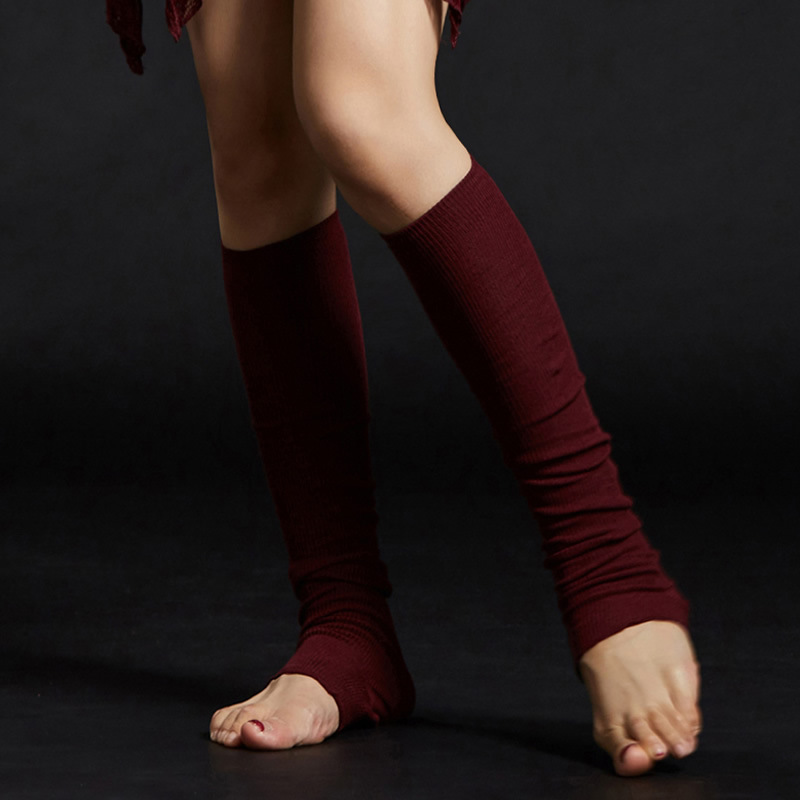 Dancer 2024 New Belly Dance Socks Foot Cover Over the Knee Long Tube Foot Training Socks Non-slip Dance Socks 1#